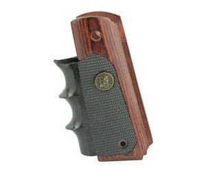 W Pachmayr, Grip, American Legend, Fits Colt 1911 Wood/Rubber, Black