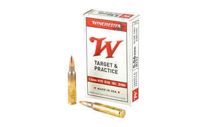 Winchester Ammunition, M193, 556NATO, 55 Grain, Full Metal Jacket, 20 Round Box Warning