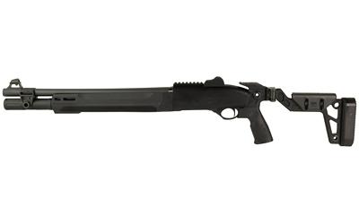 Beretta, 1301 Tactical Mod 2, Semi-automatic Shotgun, 12 Gauge, 3" Chamber, 18.5" Barrel, Anodized Finish, Black, Folding Adjustable Chisel Stock, M-LOK Forend, Improved Cylinder, Ghost Ring Sight, 7 Rounds