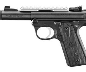 Ruger Mark IV 22/45 22 Long Rifle 4.4in Blued Pistol - 10+1 Rounds - Black Full size