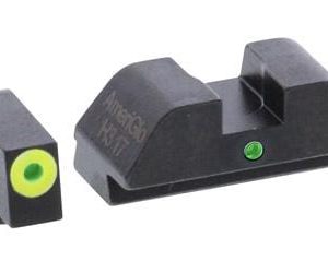 Ameriglo Pro I-dot Front ProGlo Green Tritium with Lime Outline Single Dot Green Rear Sight for Glock Models 42 43 GL-305