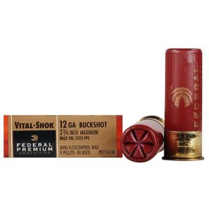 Federal Premium Flitecontrol 12 Gauge 2-3/4in 00 Buck Copper Plated Shotshells - 5 Rounds - #00 Buck