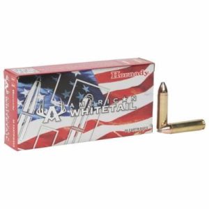 Hornady American Whitetail .450 Bushmaster 245 Grain InterLock SP Brass Cased Centerfire Rifle Ammo, 20 Rounds, 82242