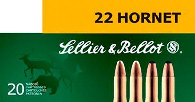 Sellier & Bellot 22 Hornet 45 Grain Soft Point Rifle Ammo, 20 Rounds, SB22HB