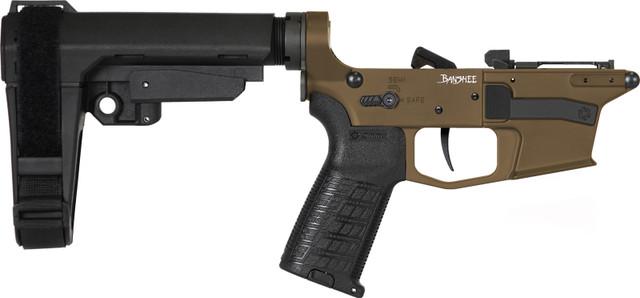 Lower Group, Pistol, BANSHEE, MkG, ZEROED Trigger Cerakote Midnight Bronz