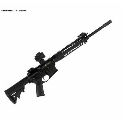 LWRCI Individual 5.56 16in Black/Blued Semi Automatic Modern Sporting Rifle - 30+1 Rounds - Black