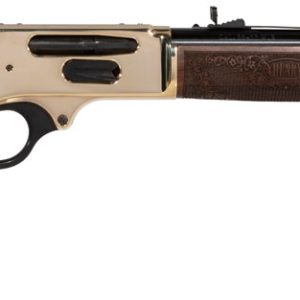 Henry H0243855 Side Gate Full Size 38-55 Win 5+1 20" Blued Steel Barrel, Polished Brass Receiver, American Walnut Stock Right Hand