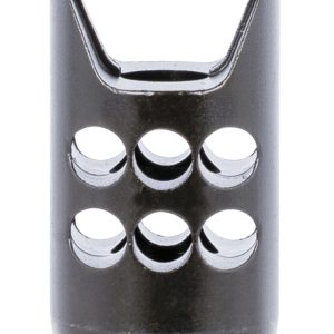 Ruger 90698 Hybrid Muzzle Brake Matte Black Steel 1/2"x28 Threads, 2.20" OAL 1" Diameter, 35 Cal