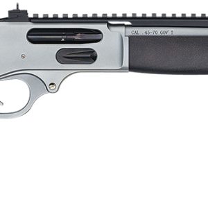 Henry H010GAWP Side Gate All Weather Full Size 45-70 Gov 4+1 18.43" Hard Chrome Plated Steel Barrel, Satin Hard Chrome Steel Receiver, Stained Hardwood Stock Right Hand