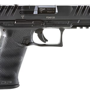 Walther Arms 2842475 PDP 9mm Luger 18+1 4.50" Black Polygonal Rifled Barrel, Black Optic Ready/Serrated Steel Slide, Black Polymer Frame w/Picatinny Rail, Ambidextrous