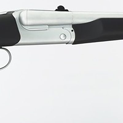Taylors & Company 210248 Alaskan Howdah Pedersoli 45 Colt (Long Colt) SA 410 Gauge 2 Shot 10.25" Matte Chrome Octagon Barrel, Matte Chrome Steel Frame, Black Rubber Grip