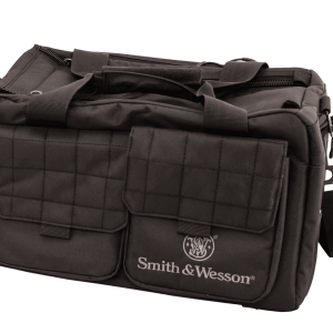 M&P Accessories 110013 Recruit  Black Nylon Two Interior Pockets & Magazine Pouches Large Exterior Pockets Rubber Foot Skids Includes Padded Carrying Strap