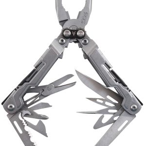 S.O.G SOG-PP1001-CP PowerPint  Stonewashed Stainless Steel 5Cr15MoV Stainless Steel Long Features 18 Tools