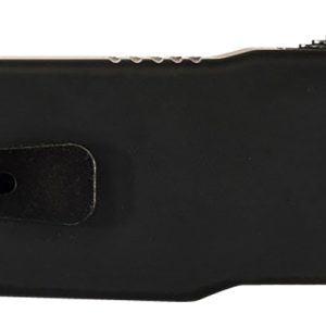 Templar Knife LABR321 Premium LW  Large 3.50" OTF Drop Point Plain Black Oxide Stonewashed D2 Steel Blade, 5.25" Black Aluminum Handle