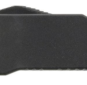 Templar Knife CABR321 Premium LW  Micro 1.85" OTF Drop Point Plain Black Oxide Stonewashed D2 Steel Blade, 3.50" Black Aluminum Handle, California Legal