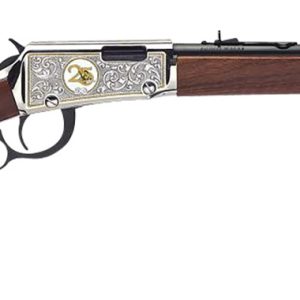Henry H00125 Classic 25th Anniversary 22 Short, 22 Long, 22 LR 15LR/17L/21Short 18.50" Blued Barrel, Nickel-Plated Rec, Semi-Fancy American Walnut Stock