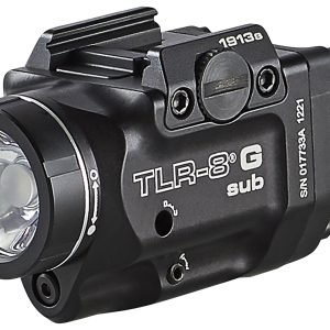 Streamlight 69438 TRL-8 G Sub Gun Light with Green Laser  Black Anodized 500 Lumens White LED 1913 Short Rail Pistol