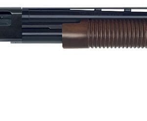 Mossberg 50430 500 Retrograde Full Size 12 Gauge Pump 3" 5+1 28" Matte Blued Vent Rib Barrel, Matte Blued Drilled & Tapped Receiver, Fixed Walnut Stock, Right Hand