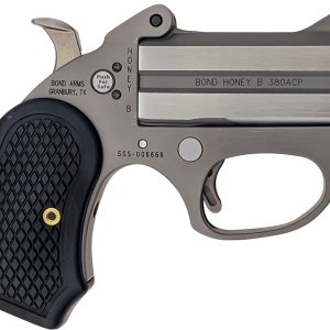 Bond Arms BAHB Honey B 9mm Luger 2rd Shot 3" Matte Stainless Steel Frame Black Extended B6 Resin Grips
