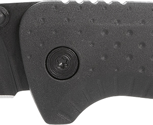 S.O.G SOG13110143 Adventure LB 3.50" Folding Drop Point Plain Black TiNi 5Cr15MoV Blade, Black Textured GRN Handle