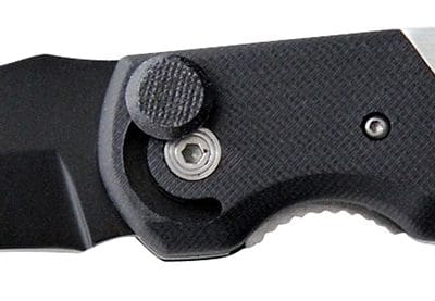 Camillus 19080 Cuda Bolt 3.75" Folding Drop Point Plain Black Carbonitride Titanium AUS-8A SS Blade, Black/Silver Aluminum/G10 Handle