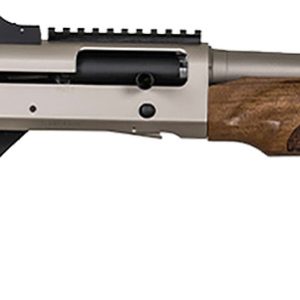 MAC 21000159 2 Tactical Marine 12 Gauge 3" 5+1 18.50", Electroless Nickel Barrel/Rec, Walnut Furniture, Ghost Ring Sight, Optics Mount, 3 Chokes