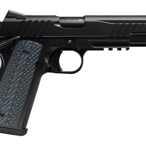 Savage Arms 67211 1911 Government 9mm Luger 10+1 5" Black Stainless Steel Barrel. Black Nitride Serrated Stainless Steel Slide. Black Nitride Stainless Steel Frame w/Picatinny Rail, Black VZ Grip