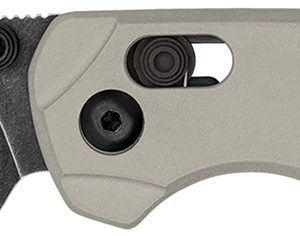 Kershaw 6105 Bel Air  3" Folding Reverse Tanto Plain Blackwash CPM MagnaCut Steel Blade, Bright Nickel Cerakote Aluminum Handle