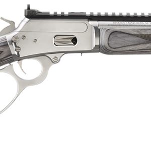Marlin 70432 1894 SBL 44 Special/44 Rem Mag 8+1/9+1 16.10" Polished Stainless Threaded Barrel, Polished Stainless Picatinny Rail Receiver, Gray Fixed Laminate Stock