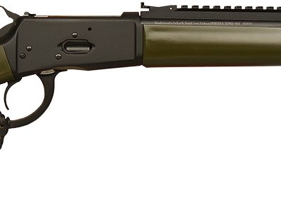 Gforce Arms GFLVR357OD Saddlehorn  357 Mag 10+1 16.50" Black Steel Barrel, Black Picatinny Rail Aluminum Receiver, Fixed Green Synthetic Stock