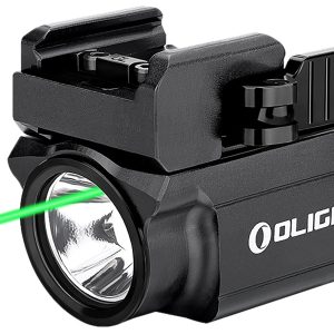 Olightstore Usa Inc OBALDRMINIBK Baldr Mini Black Anodized 100/600 Lumens White LED Green Laser