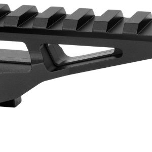Warne 7861M DiviingBoard Mount  Black Aluminum 35mm Tube Rifle