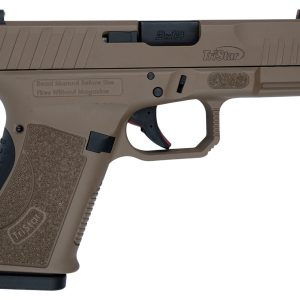 TriStar 85772 Apoc 9mm Luger 15+1 4.02" Black Steel Barrel, Flat Dark Earth Cerakote Serrated Steel Slide & Polymer Frame w/Accessory Rail, Textured Grip