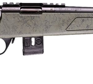 Bergara Rifles BMR012 BMR-X Carbon Fiber 17 HMR 10+1 18" Carbon Fiber Threaded Barrel, Black Cerakote Picatinny Rail Steel Receiver, Adj LOP Black w/Green Webbing Synthetic Stock