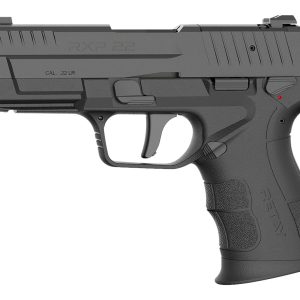 Retay USA RXP22BLK13TH RXP 22 LR 13+1 4" Black Threaded Barrel, Black Cerakote RMR/RMSc Optic Ready/Serrated Slide & Polymer Frame w/Accessory Rail, Textured Grip