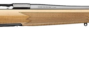 Browning 036080218 X-Bolt 2 Medallion 308 Win 4+1 22" Blue Polished Threaded Barrel & Drilled & Tapped Carbon Steel Receiver, Fixed Gloss AAAA Maple Wood Stock, Radial Muzzle Brake