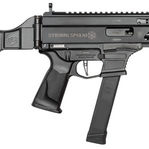 Grand Power 810091152850 Stribog SP9A3G 9mm Luger 8" Black, SB Tactical Brace