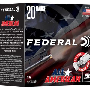 Federal FAA208 20Gauge 2.50" 7/8oz 8Shot 25 Per Box/10 Case