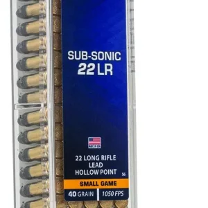CCI 22 LR  SUB-SONIC 40GR HP 100 RD/BX 50 BX/CS