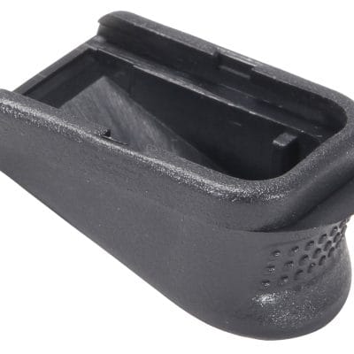 Pachmayr 03882 Grip Extender  Extended 2rds, Compatible w/Glock26/27/33/39 add 2rd, Black Polymer 2 Per Pack