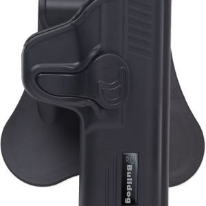 Bulldog RR1911 Rapid Release OWB Black Polymer Paddle Fits 1911 Fits 5" Barrel Right Hand