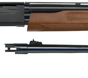 Mossberg 54188 500 Bantam Combo Youth 20 Gauge Pump 3" 5+1 Blued 22" Vent Rib/24" Fully-Rifled Barrels, Blued Steel Receiver, Fixed Wood Stock, Right Hand, Accu-Set Full Rifled Bore Choke
