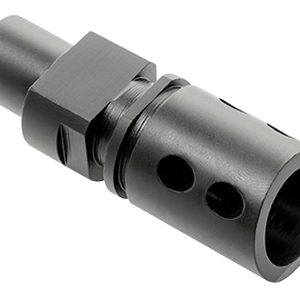 CMMG 57DA5BE Flash Hider Black Steel with M12x1 LH Threads for 5.7x28mm FN PS90