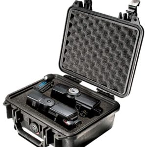 Pelican 1200000110 Protector Case Black Polypropylene Holds Handgun
