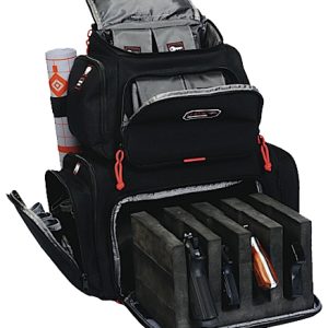 GPS Bags 1711BP Handgunner Black 1000D Nylon Holds 4 Handguns