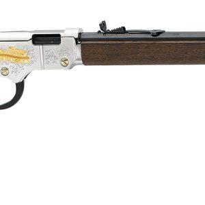 Henry H004AF Golden Boy American Farmer Tribute 22 Short Caliber with 16 LR/21 Short Capacity, 20" Octagon Barrel, Nickel-Plated Metal Finish & American Walnut Stock Right Hand