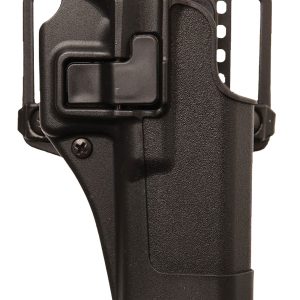 Blackhawk 410544BKR Serpa CQC OWB Size 44 Matte Black Polymer Belt Loop/Paddle Fits Taurus Judge 3" Cylinder Right Hand