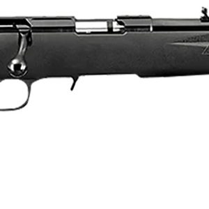 Ruger 8312 American Rimfire Full Size 17 HMR 9+1 18" Satin Blued Threaded Barrel & Alloy Steel Receiver w/Integral Scope Mount, Black Fixed Synthetic Stock, Right Hand