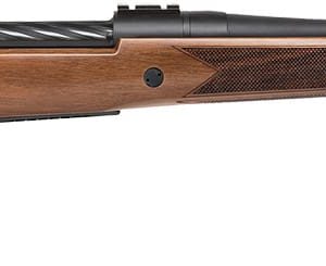 Mossberg 27890 Patriot Full Size 30-06 Springfield 5+1 22" Matte Blued Fluted Barrel, Drilled & Tapped Matte Blued Stainless Steel Receiver, Walnut Fixed Stock, Right Hand