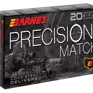 Barnes Bullets 30846 Precision Match 5.56x45mmNATO 69gr Open Tip Match Boat Tail 20 Per Box/10 Case